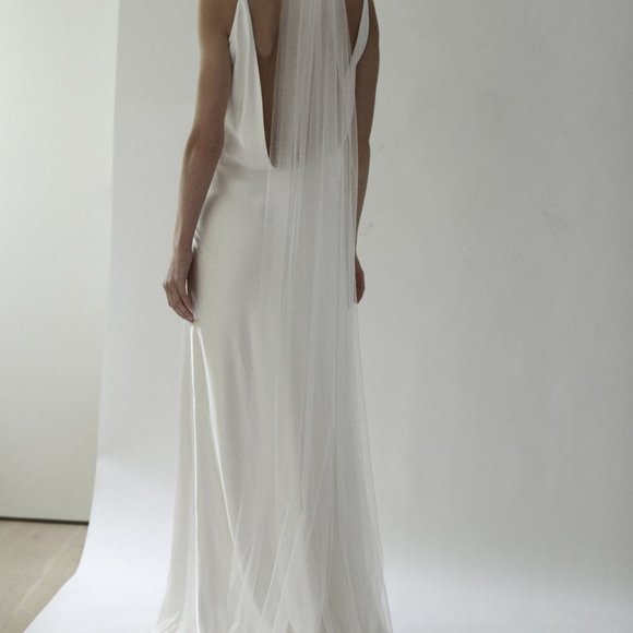 A.B. Ellie Raw Edge Veil Drop Length - Picture 10 of 12